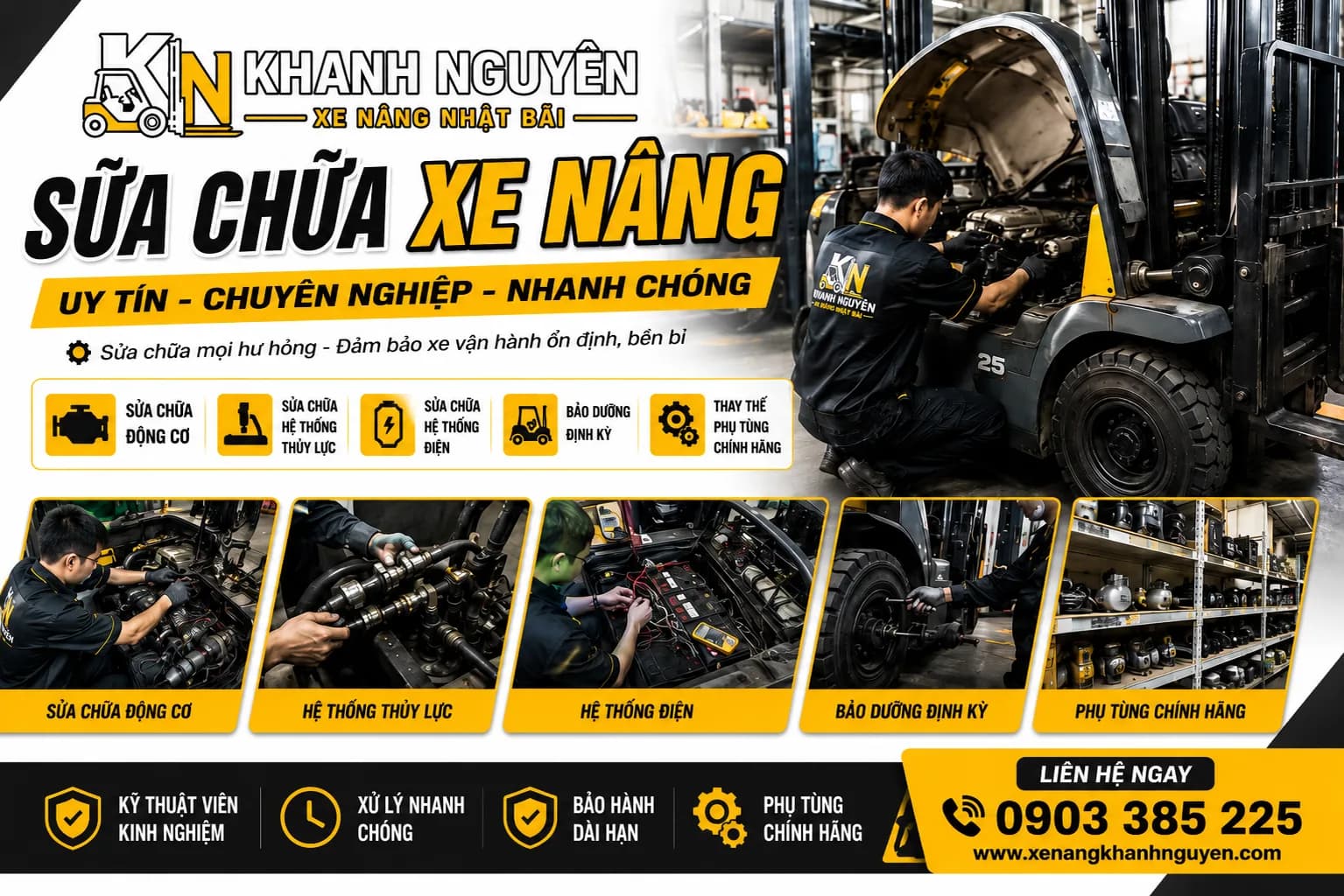 Sửa chữa xe nângTrung Tâm Chăm Sóc & Sửa Chữa Xe Nâng Toàn Diện